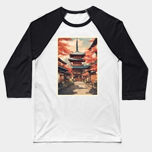 japan tokyo vintage travel tourism 8 Baseball T-Shirt